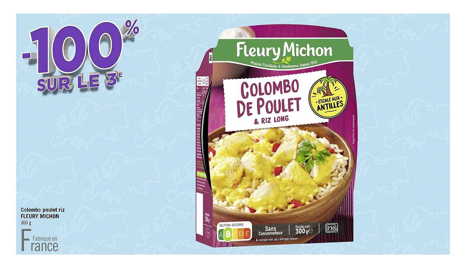 colombo poulet riz fleury michon