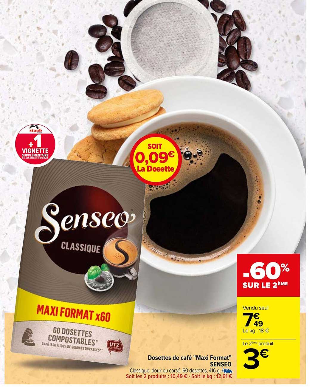 Dosettes De Café "maxi Format" Senseo