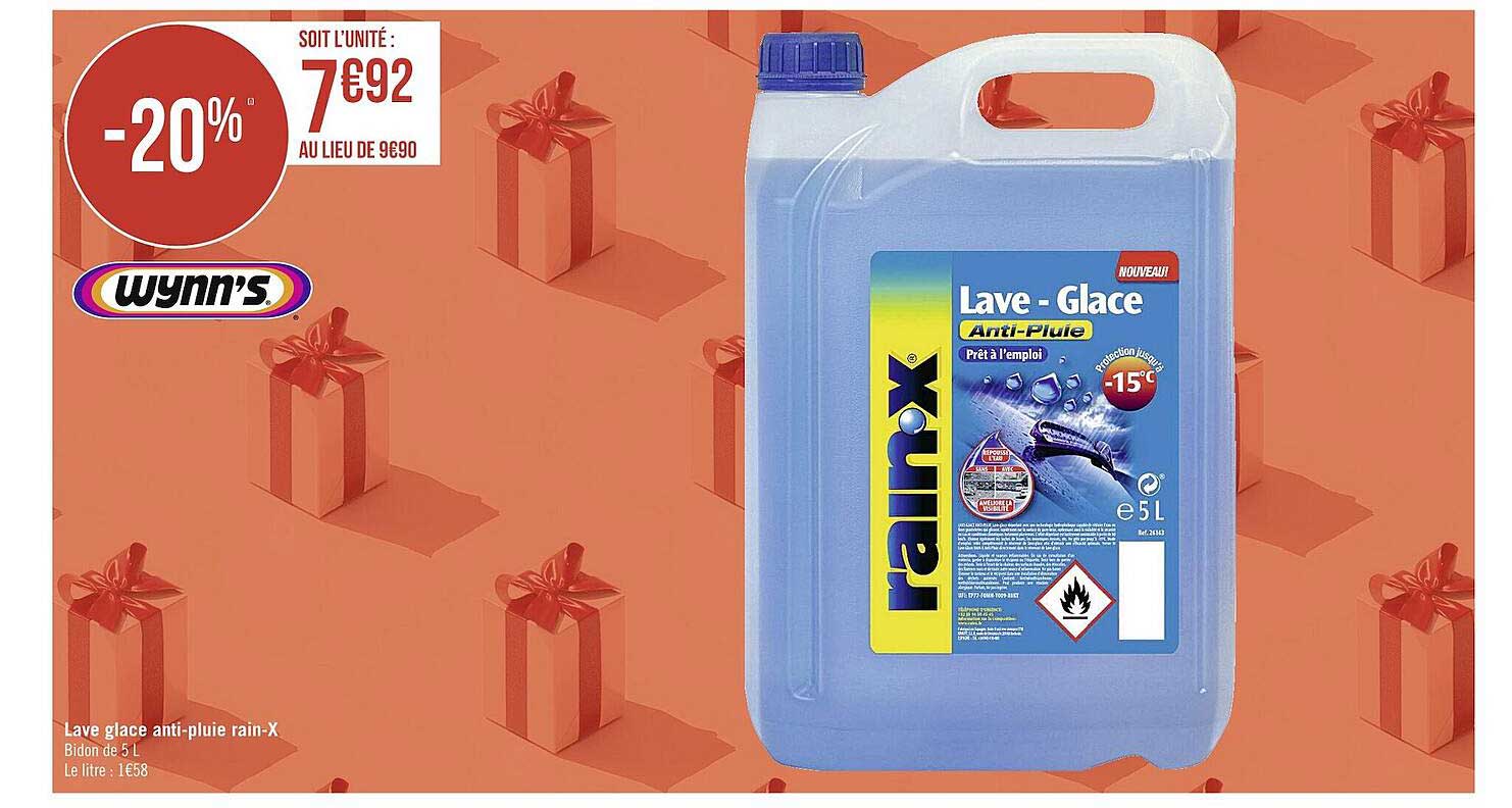 lave glace anti-pluie rain-x wynn's