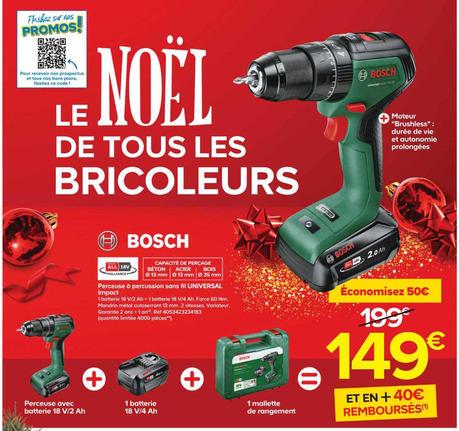 perceuse à percussion sans fil universal impact bosch