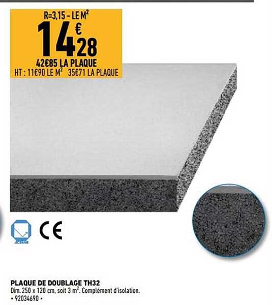 plaque de doublage th32