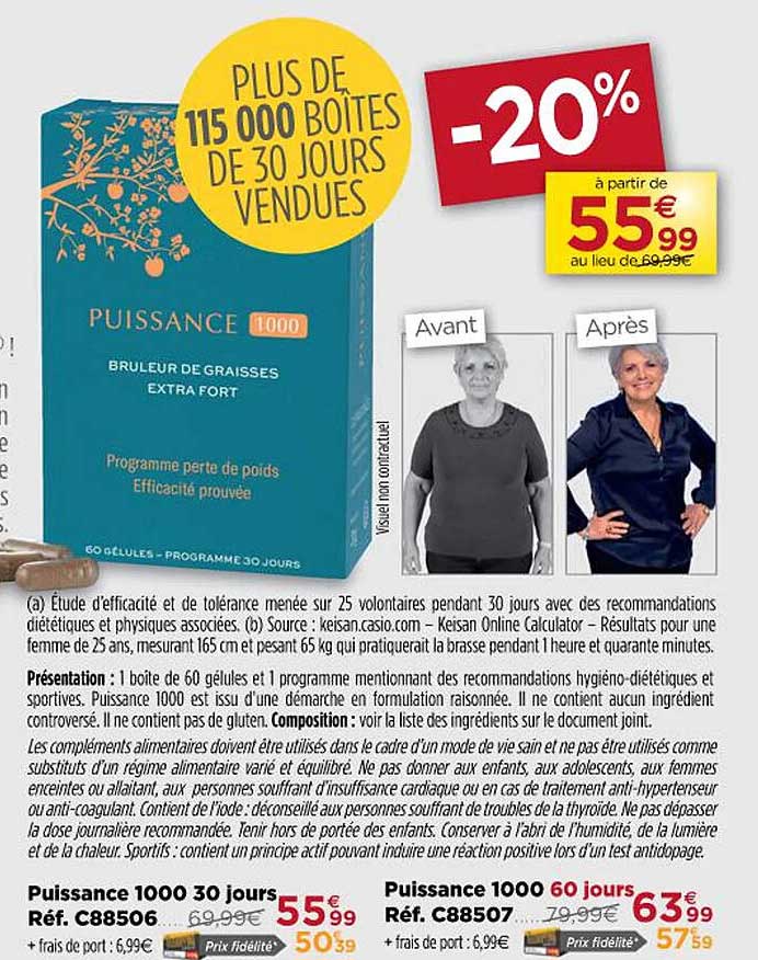 Puissance 1000 30 Jours, Puissance 1000 60 Jours