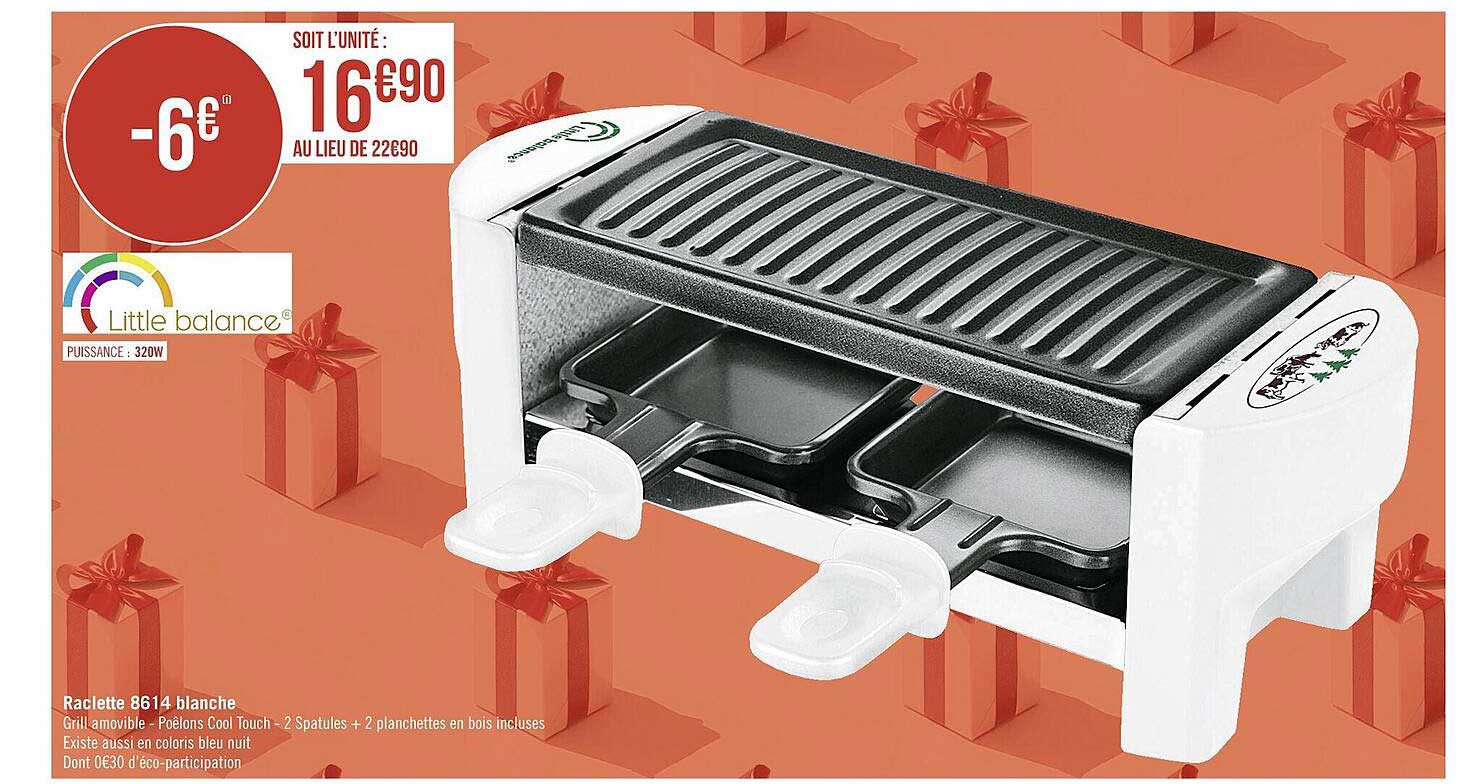 raclette 8614 blanche little balance