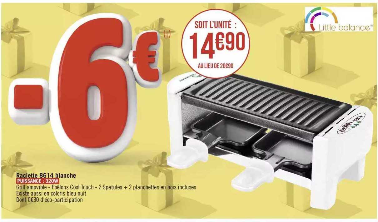 raclette 9614 blanches little balance