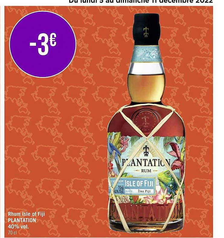 rhum isle of fiji plantation 40% vol.