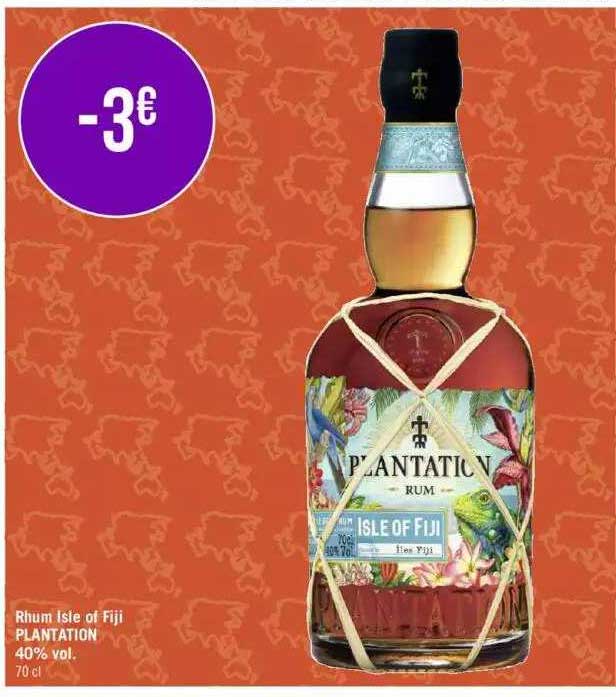 rhum isle of fiji plantation 40% vol.