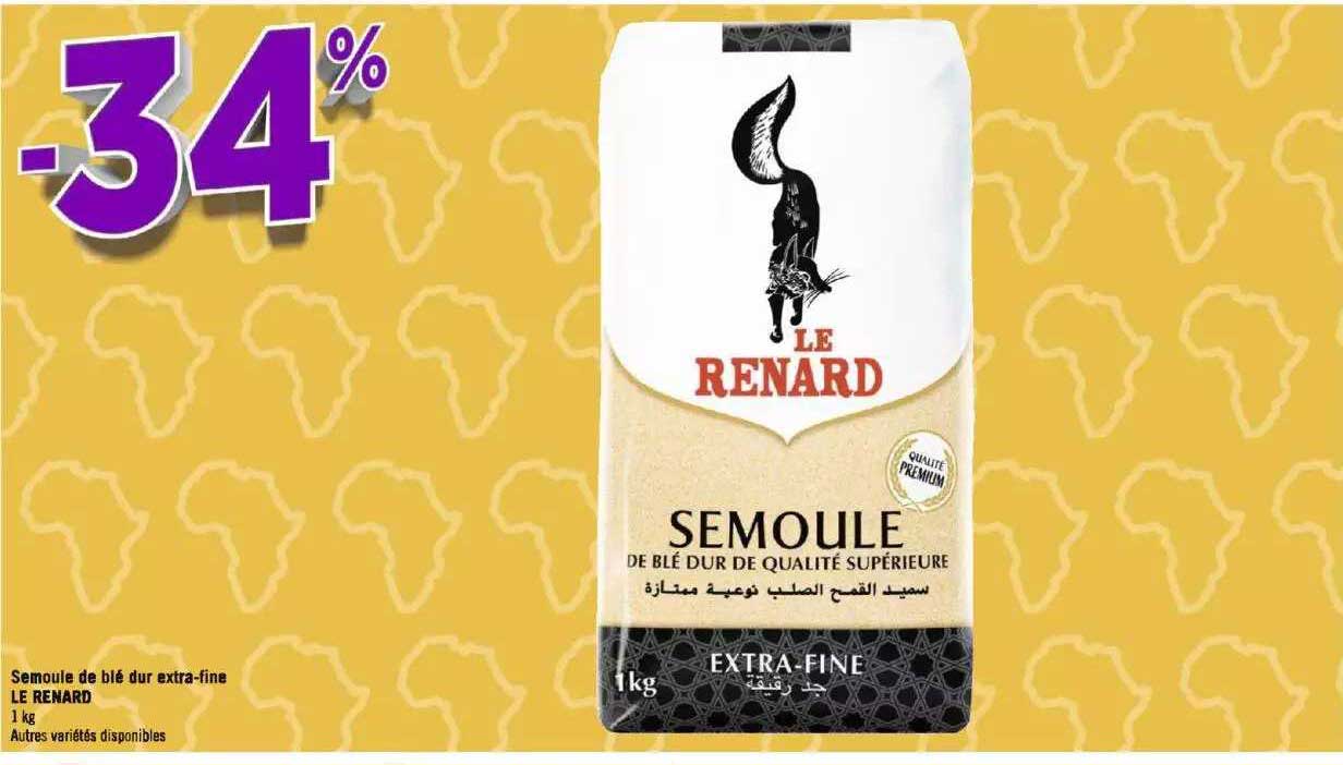 semoule de blé dur extra-fine le renard
