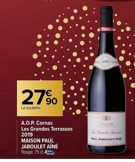 a.o.p. cornas les grandes terrasses 2019 maison paul jaboulet aîné