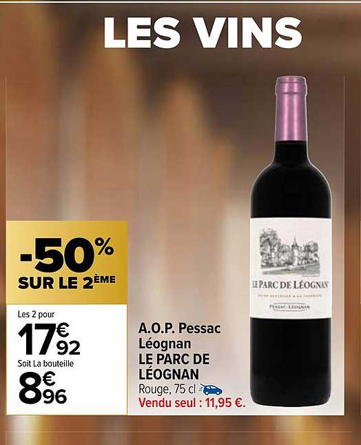 a.o.p. pessac léognan le parc de léognan