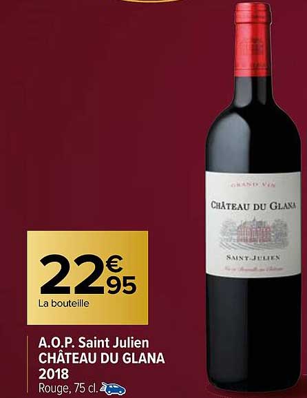 a.o.p. saint julien château du glana 2018