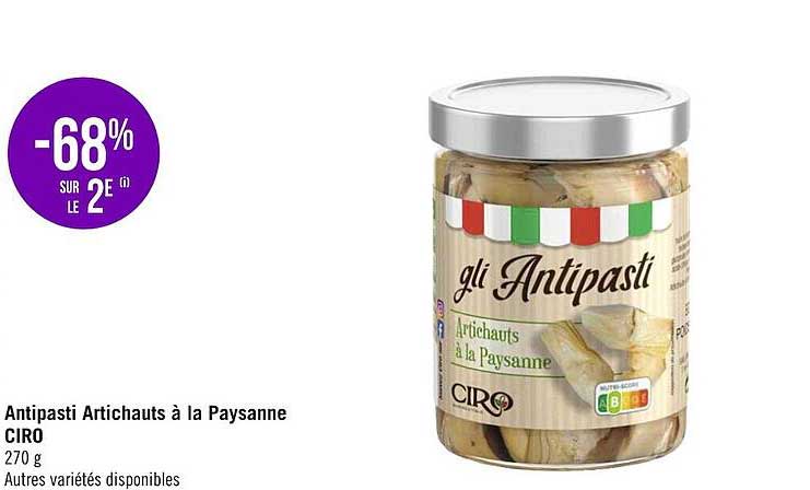 Antipasti Artichauts à La Paysanne Ciro