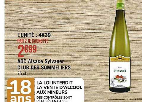 Aoc Alsace Sylvaner Club Des Sommeliers