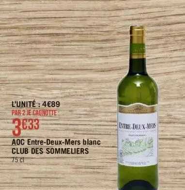 aoc entre-deux-mers blanc club des sommeliers