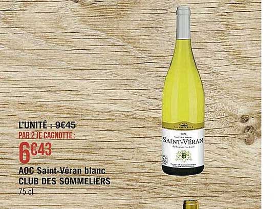 aoc saint-véran blanc club des sommeliers