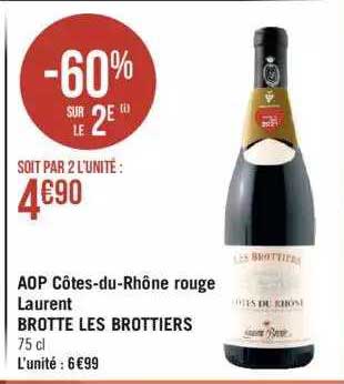 Aop Côtes-du-rhône Rouge Laurent Brotte Les Brottiers