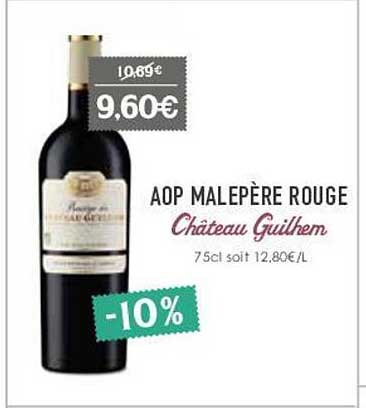 aop malepère rouge château guilhem
