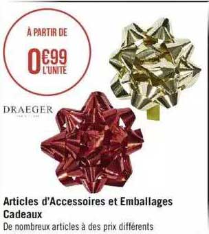 articles d'accessoires et emballages cadeaux