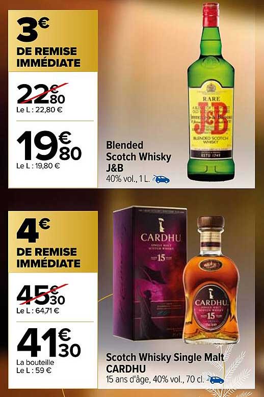 blended scotch whisky j&b, scotch whisky single malt cardhu