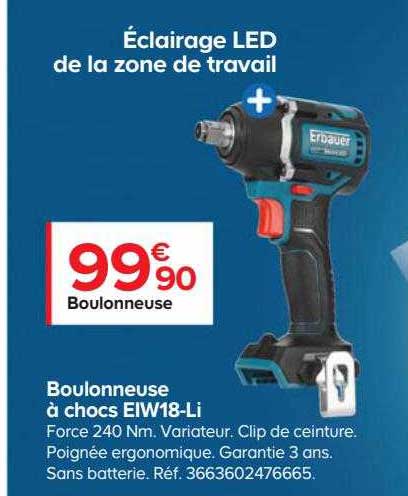 Boulonneuse à Chocs Eiw18-li Erbauer