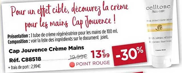 Cap Jouvence Crème Mains