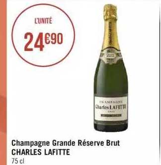 champagne grande réserve brut charles lafitte