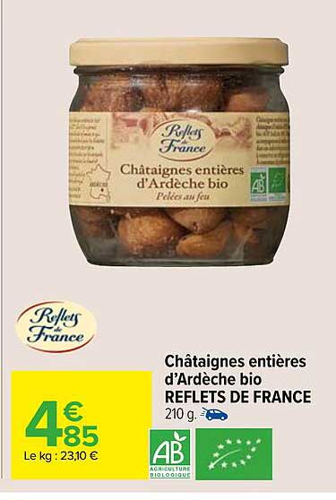 Châtaignes Entières D'ardèche Bio Refelts De France