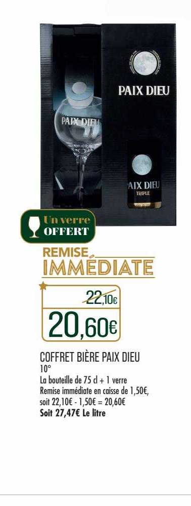 coffret bière paix dieu 10°