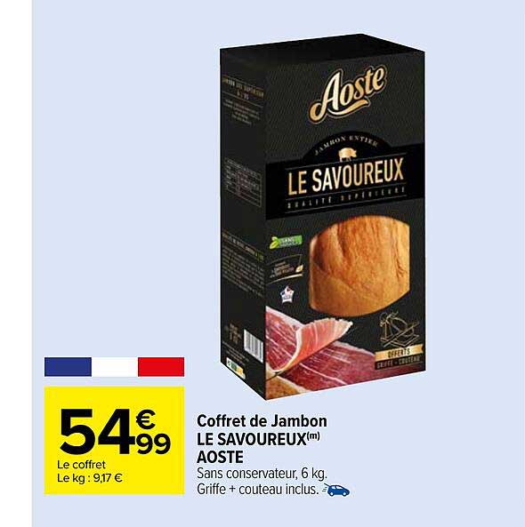 Coffret De Jambon Le Savoureux Aoste