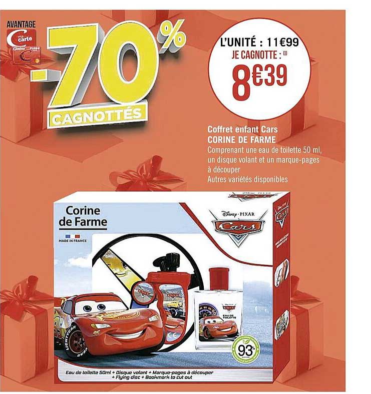coffret enfant cars corine de farme