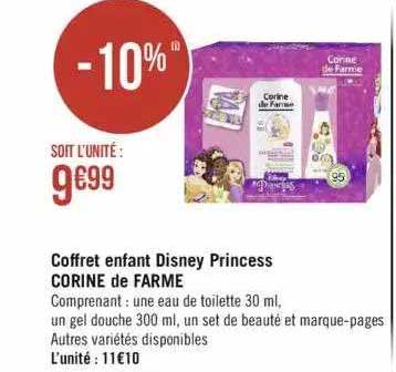 coffret enfant disney princess corine de farme