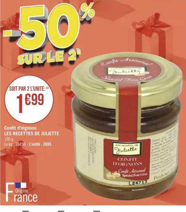 confit d'oignons les recettes de juliette