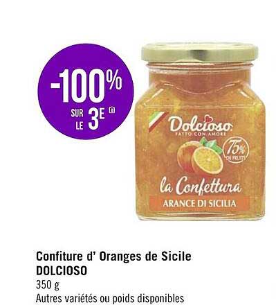 confiture d'oranges de sicile dolcioso