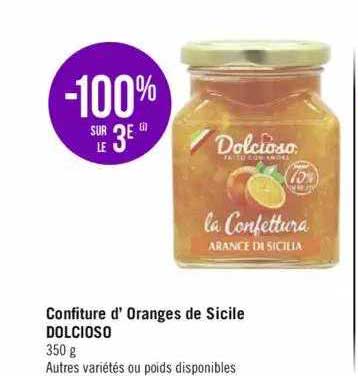 confiture d'oranges de sicile dolcioso