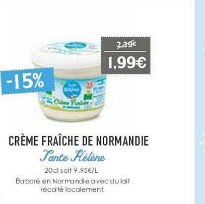 crème fraîche de normandie tante hélène