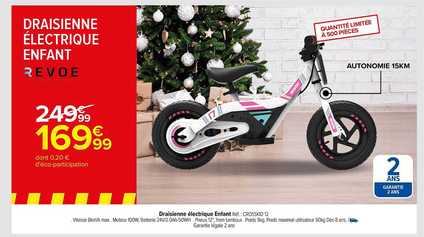 draisienne électrique enfant revoe