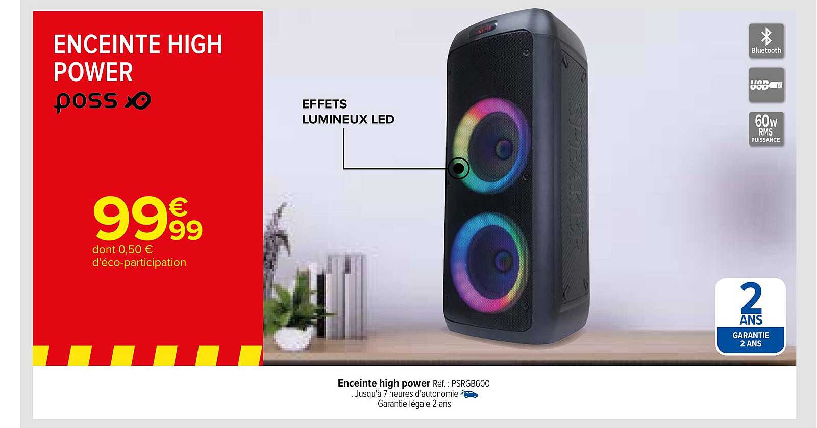 enceinte high power poss