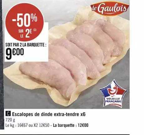 Escalopes De Dinde Extra-tendre X6