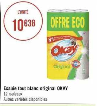 essuie tout blanc original okay