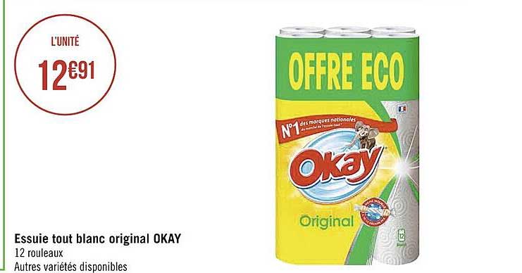 essuie tout blanc original okay