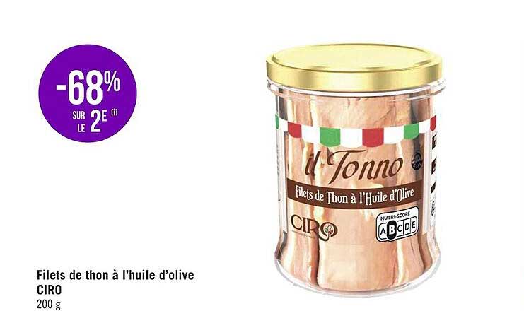 Filets De Thon à L'huile D'olive Ciro