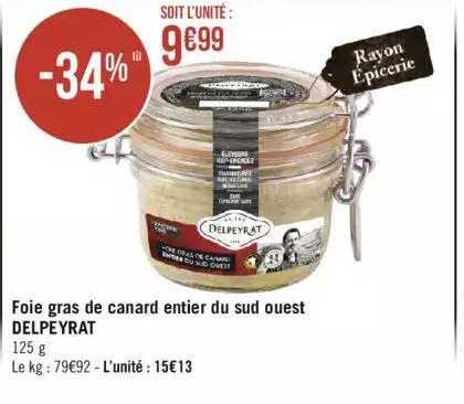 foie gras de canard entier du sud ouest delpeyrat
