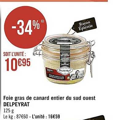 foie gras de canard entier du sud ouest delpeyrat