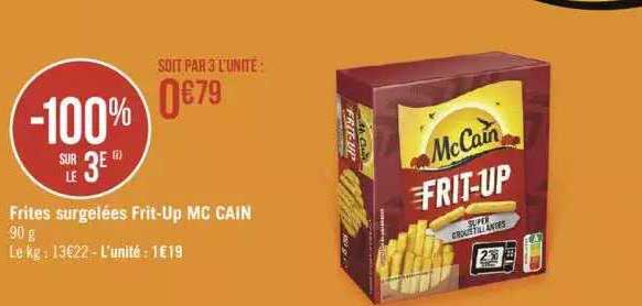 Frites Surgelées Frit-up Mc Cain