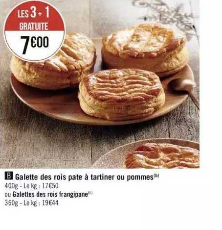 galette des rois pâte à tartiner ou pommes ou galettes des rois frangipane