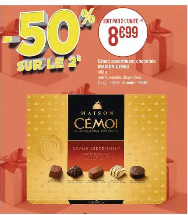 Grand Assortiment Chocolats Maison Cémoi