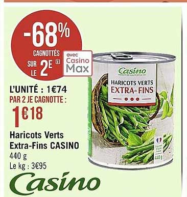 haricots verts extra-fins casino