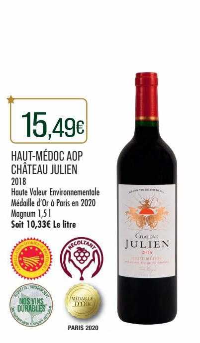 Haut-médoc Aop Château Julien 2018