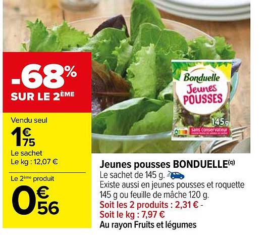 jeunes pousses bonduelle