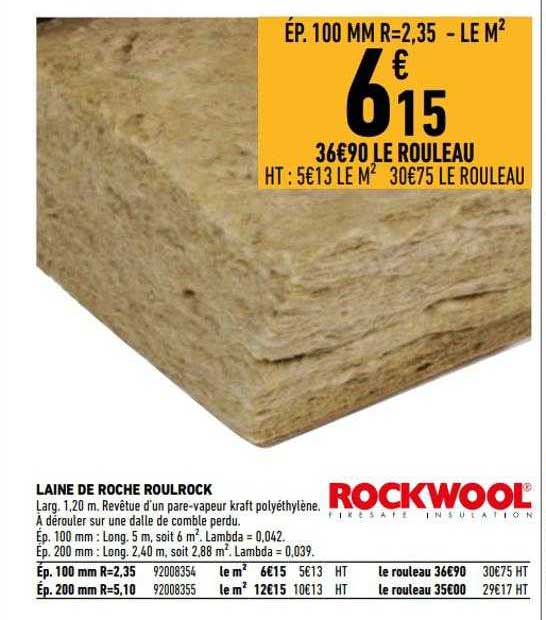 Laine De Roche Roulrock Rockwool