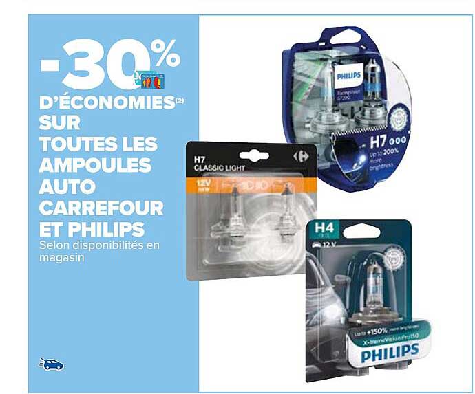 Les Ampoules Auto Carrefour Et Philips